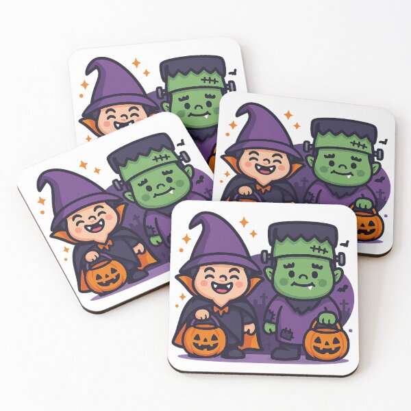 Item preview, Dracula & Frankenstein Gnomes T-Shirt – Halloween Trick or Treat Duo designed and sold by PrintCreations9.