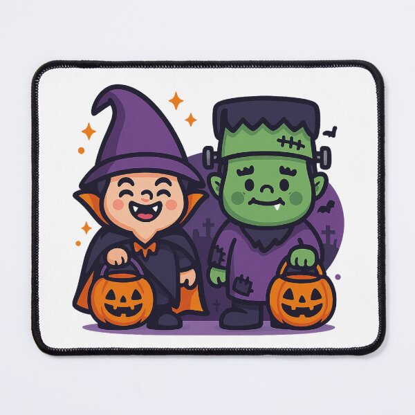 Item preview, Dracula & Frankenstein Gnomes T-Shirt – Halloween Trick or Treat Duo designed and sold by PrintCreations9.