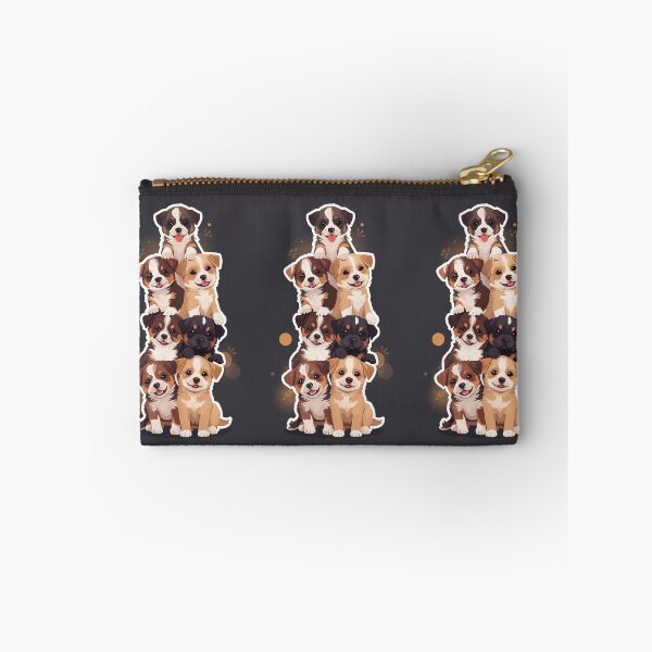 Item preview, Adorable Puppy Stack – Funny Dog Lover Design designed and sold by ArtivaNest.