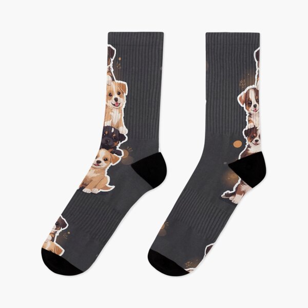 Item preview, Adorable Puppy Stack – Funny Dog Lover Design designed and sold by ArtivaNest.