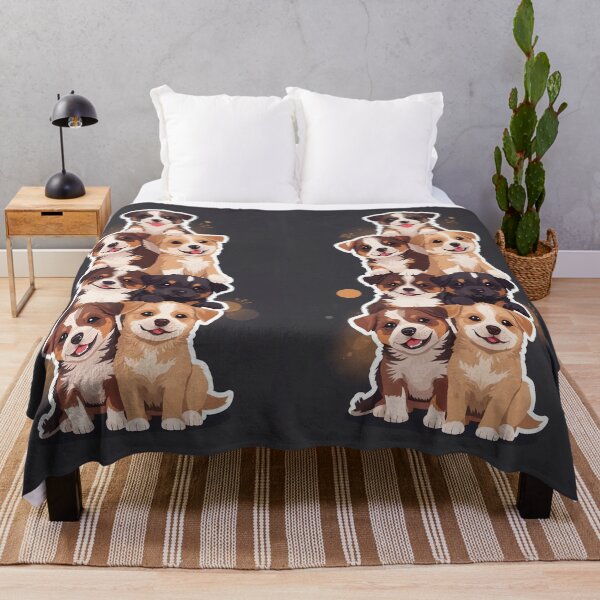 Item preview, Adorable Puppy Stack – Funny Dog Lover Design designed and sold by ArtivaNest.