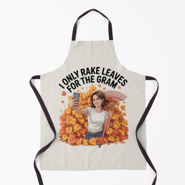 Item preview, I Only Rake Leaves for the Gram - Funny Fall Social Media Design designed and sold by Jollys-ArtShop.