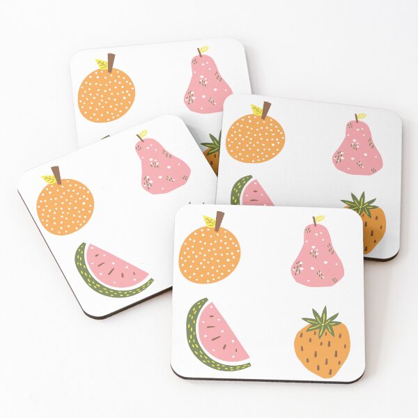 Item preview, Fruit Sticker Pack | Set of 4 Cute Colorful Designs designed and sold by InfiniteSticker.
