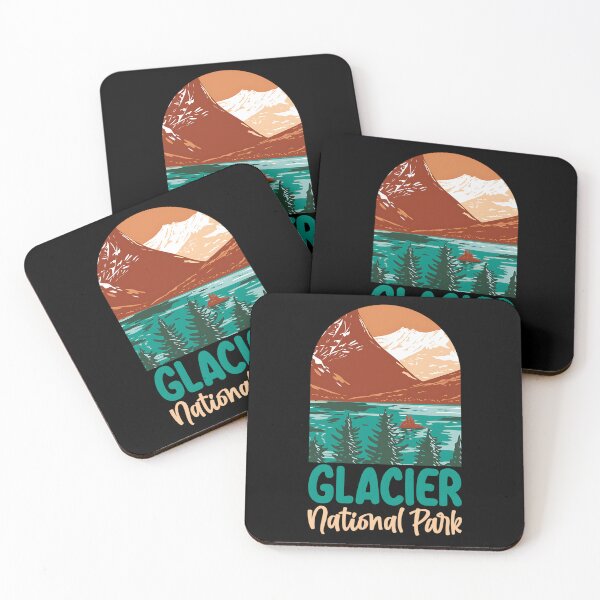 Item preview, Vintage Glacier National Park 80s Mountains Graphic designed and sold by Asleydarell.