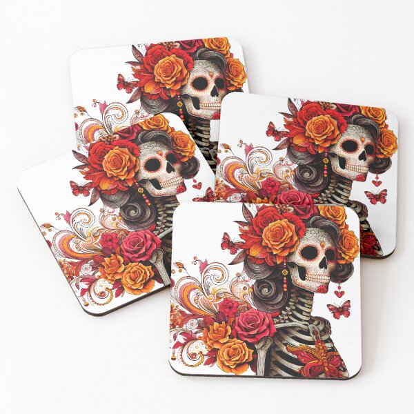 Item preview, Catrina Halloween Illustration - Esoteric Día de Muertos Art Nouveau Mystical Design designed and sold by  Ojo de Lilith.