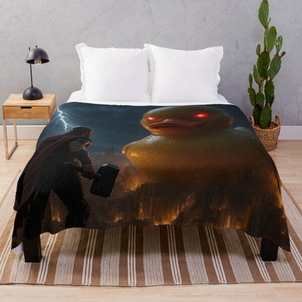 Item preview, Ducknarök! Thor vs. the Giant Rubber Duck – Epic Battle for Asgard designed and sold by NorseDrip.