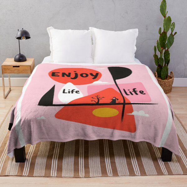 Item preview, ENJOY LIFE – Minimal Abstract 3 Shapes Sticker designed and sold by nhk999.