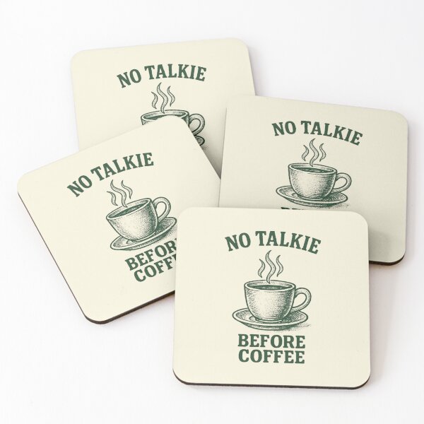Item preview,  No talkie before coffee Retro designed and sold by halazidan.