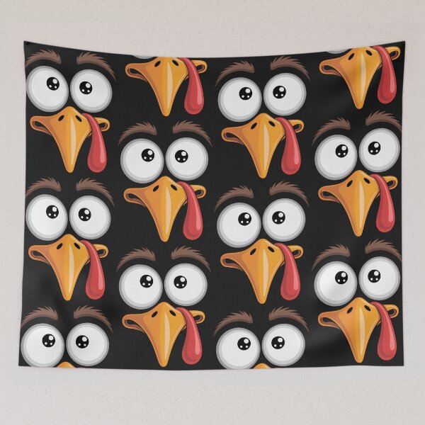 Item preview, Silly Turkey Face Happy Turkey Day Thanksgiving designed and sold by ART-KaraSikora.