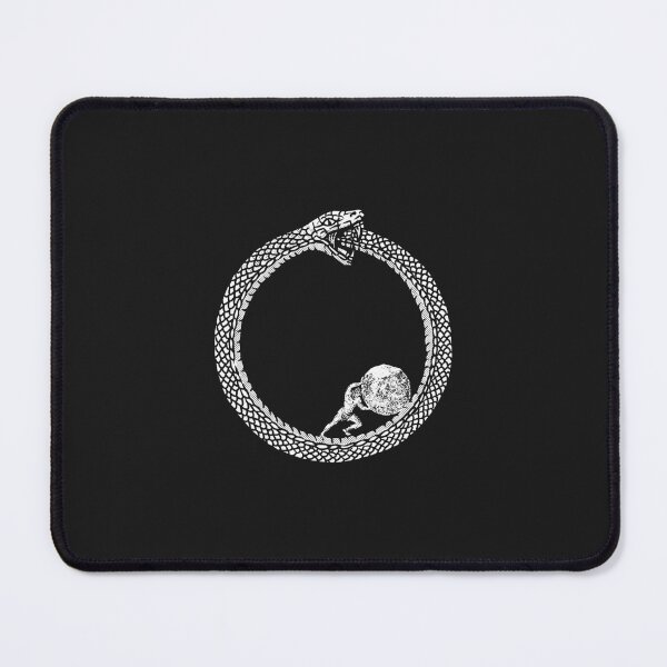 Item preview, Sisyphus In An Ouroboros Snake - Unisex Philosophy T-Shirt For Existentialists designed and sold by ART-KaraSikora.