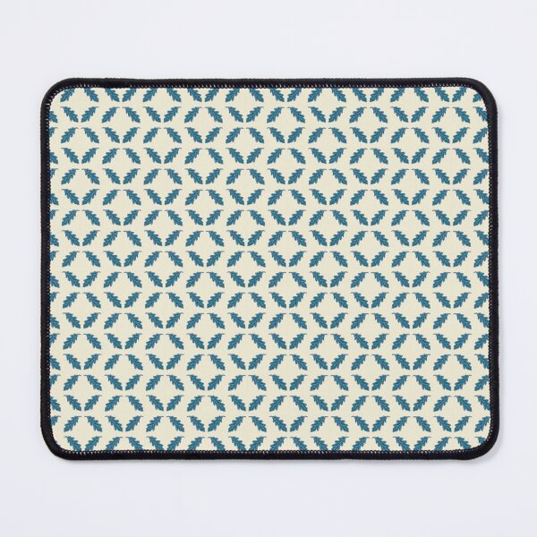 Item preview, Oak leaf Fall in vanilla cream and warm winter blue designed and sold by LisaLeQuelenec.