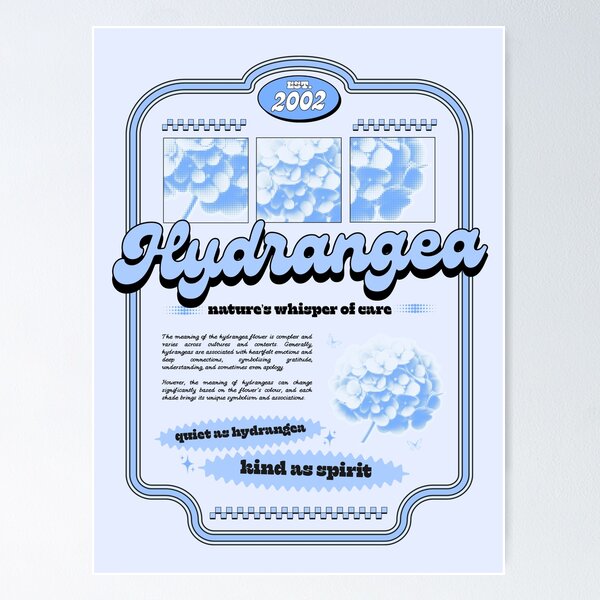 Item preview, Hydrangea: Nature’s Whisper of Care designed and sold by Blissblegum.