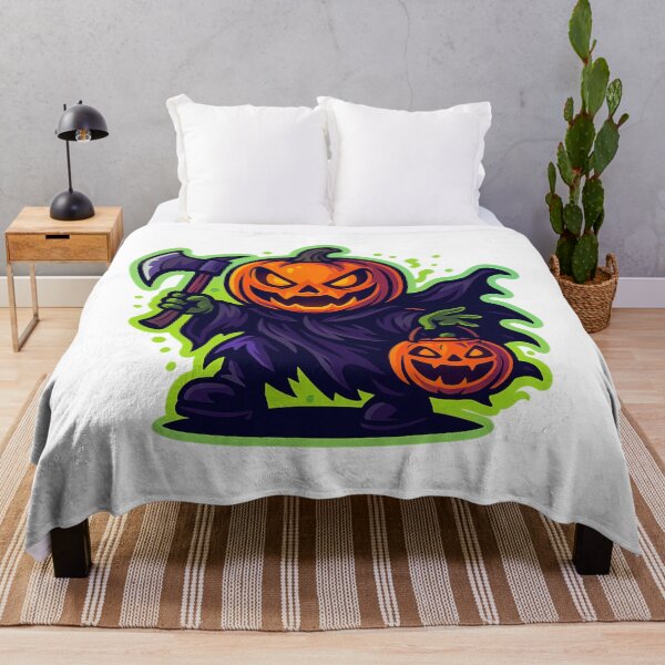 Item preview, Scary Halloween Gnome T-Shirt – Glowing Jack-o’-Lantern Head designed and sold by PrintCreations9.