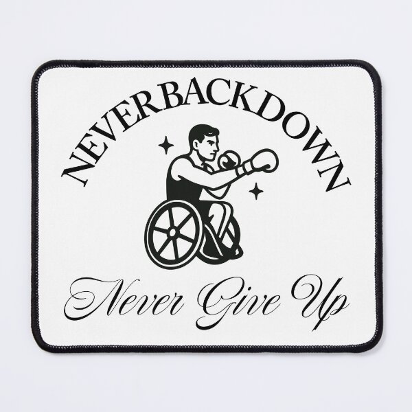 Item preview, Never Back Down, Never Give Up designed and sold by pallypax.