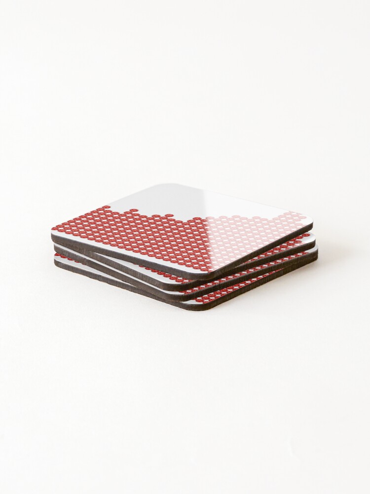 Thumbnail 4 of 5, Coasters (Set of 4), Kentucky Red Rhinestone designed and sold by TheIconSmith.