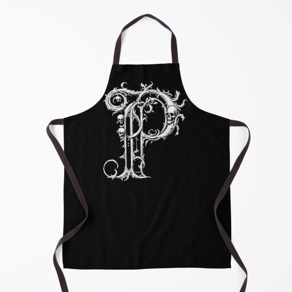 Item preview, P, Gothic Alphabet design, Halloween Letters, Skull Font for T-Shirt, Gothic Decor, Witchy Aesthetic designed and sold by TheGaliyaStudio.