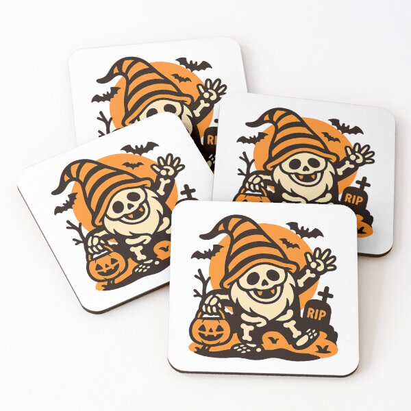 Item preview, Dancing Skeleton Gnome T-Shirt – Graveyard with Glowing Moon designed and sold by PrintCreations9.