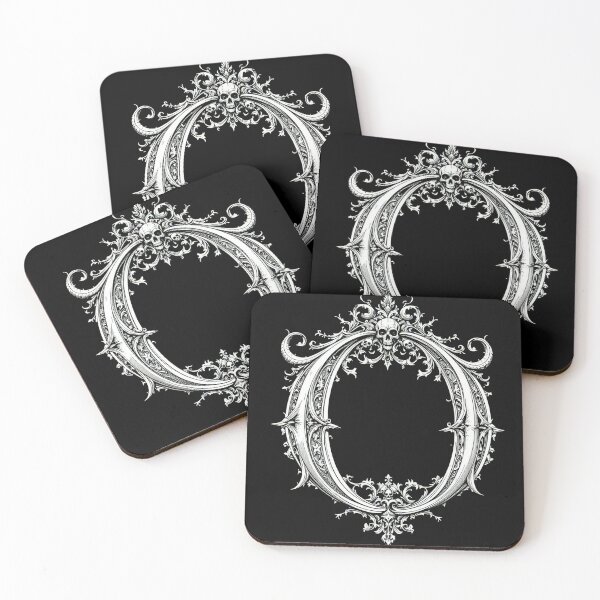 Item preview, O, Gothic Alphabet design, Halloween Letters, Skull Font for T-Shirt, Gothic Decor, Witchy Aesthetic designed and sold by TheGaliyaStudio.