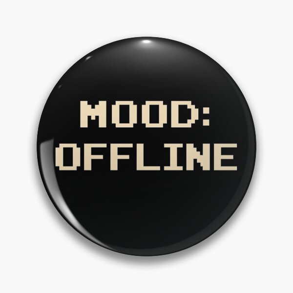 Artikelvorschau, Stimmung: Offline – Retro Pixel Art Textdesign entworfen und verkauft von SlomianyPisarz.