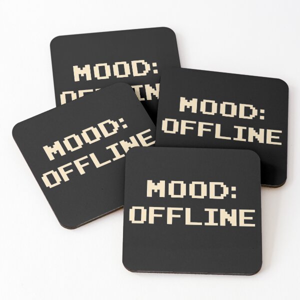 Item preview, Mood: Offline – Retro Pixel Art Text Design designed and sold by SlomianyPisarz.