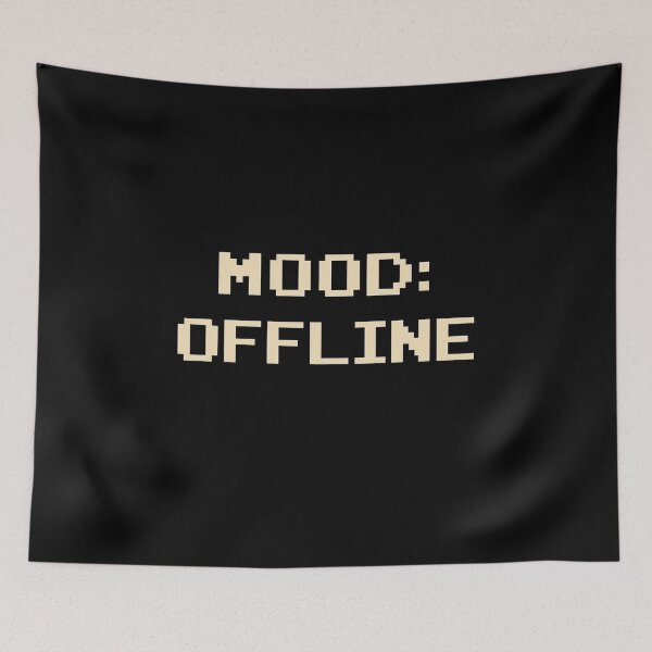 Item preview, Mood: Offline – Retro Pixel Art Text Design designed and sold by SlomianyPisarz.