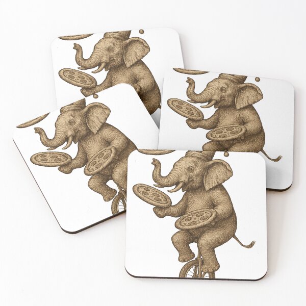 Item preview, Pizza Juggling Elephant designed and sold by photoparadise22.