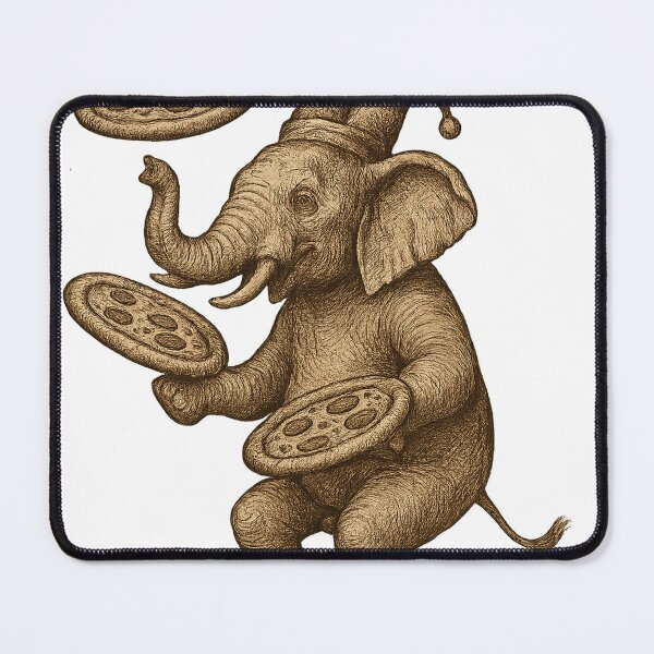 Item preview, Pizza Juggling Elephant designed and sold by photoparadise22.