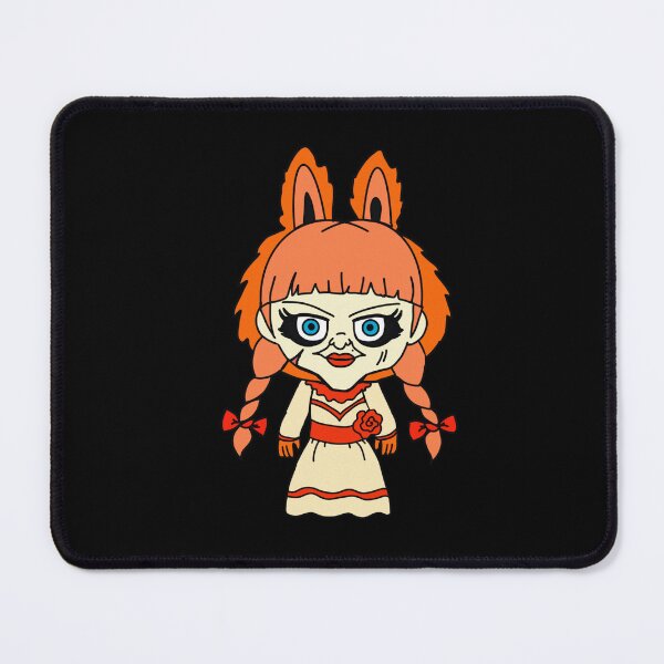 Item preview, Hauntingly Cute Annabelle labubu Bunny designed and sold by BunnyFogCo.