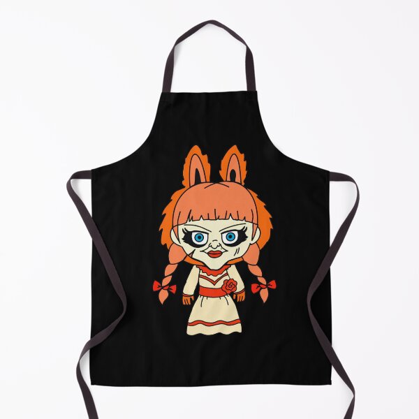 Item preview, Hauntingly Cute Annabelle labubu Bunny designed and sold by BunnyFogCo.