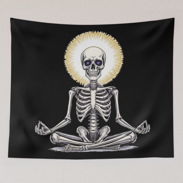 Item preview, Yoga Meditating Skeleton designed and sold by DesignsDominus.