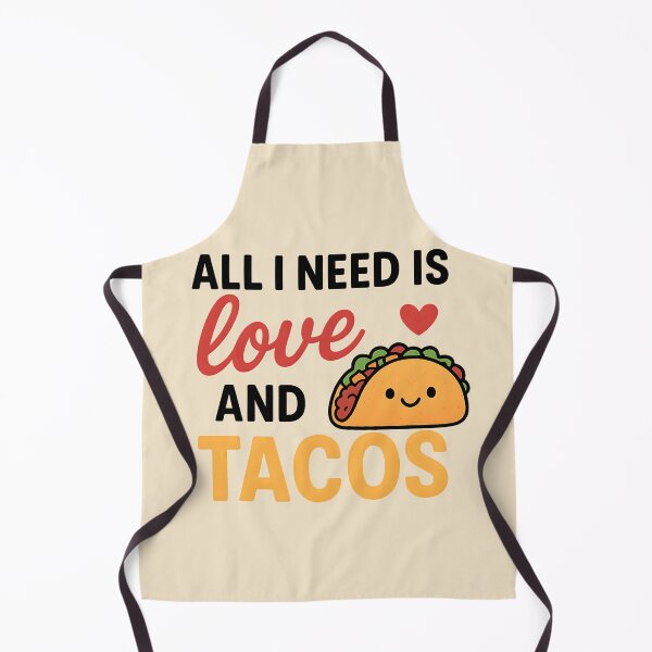 Item preview, All I Need Is Love and Tacos Funny Taco Lover Design designed and sold by Slayfandom.