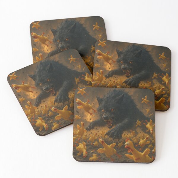 Item preview, Fenrir vs. the Rubber Chicken Army – Apocalypse of Absurdity designed and sold by NorseDrip.