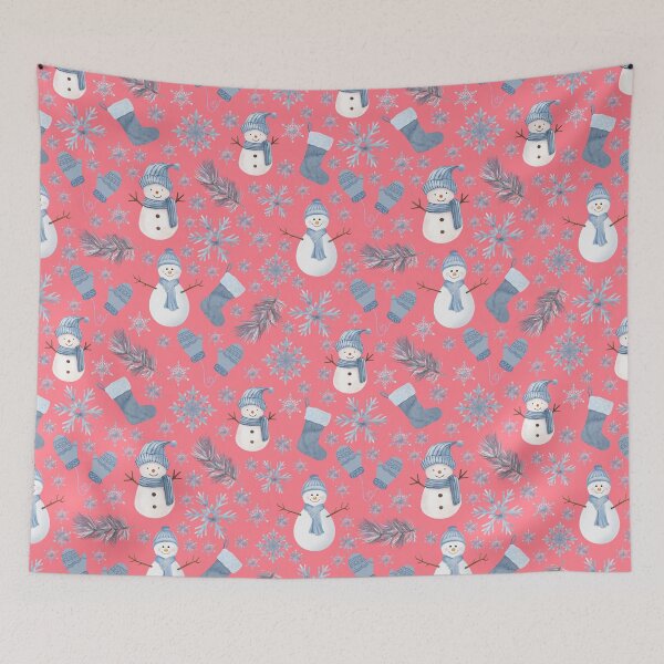 Item preview, Cozy Blue Winter on Watermelon Pink designed and sold by KSimpson838.
