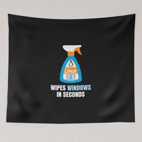 Item preview, Funny Linux Windows Cleaner designed and sold by owcapearsj.