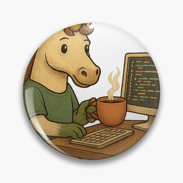 Item preview, Unicorn Programmer with Coffee designed and sold by photoparadise22.