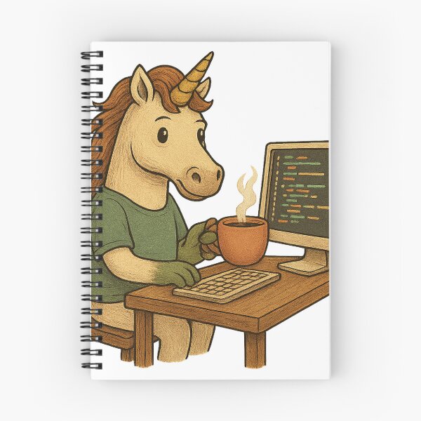 Item preview, Unicorn Programmer with Coffee designed and sold by photoparadise22.