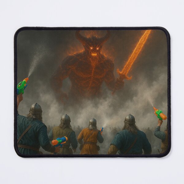 Item preview, Viking Water Gun Army vs. Fire Giant Surtur – Epic Steam Battle designed and sold by NorseDrip.