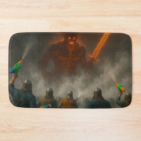 Item preview, Viking Water Gun Army vs. Fire Giant Surtur – Epic Steam Battle designed and sold by NorseDrip.