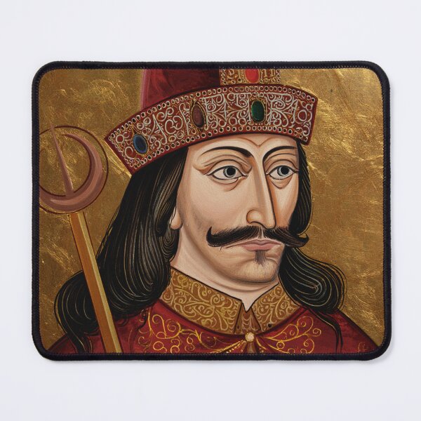 Item preview,  Portrait of Vlad Tepes Dracula the Impaler of Walacchia vintage Romanian art designed and sold by Vintage Designs +.