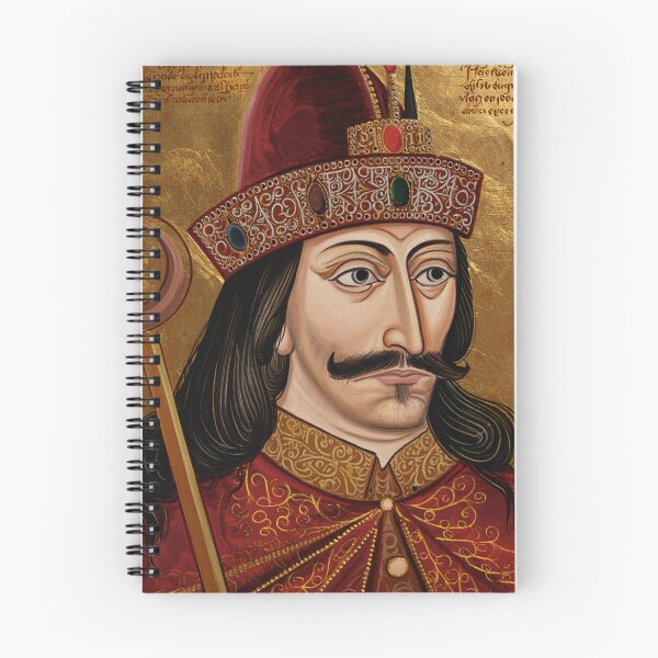 Item preview,  Portrait of Vlad Tepes Dracula the Impaler of Walacchia vintage Romanian art designed and sold by Vintage Designs +.