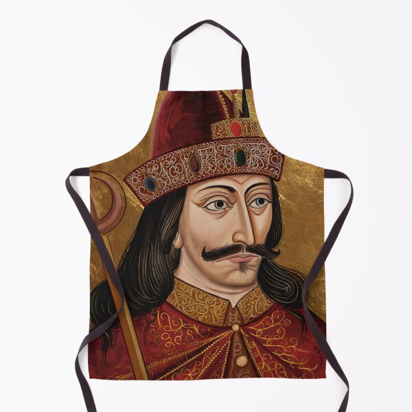 Item preview,  Portrait of Vlad Tepes Dracula the Impaler of Walacchia vintage Romanian art designed and sold by Vintage Designs +.