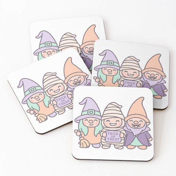 Item preview, Trio of Halloween Gnomes T-Shirt – Witch, Mummy & Vampire Costumes designed and sold by PrintCreations9.
