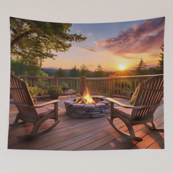 Item preview, Fire on the Deck at Sunset designed and sold by Kathy Weaver.