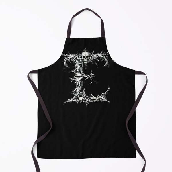 Item preview, E, Ornate Skull Halloween Letters, Gothic Font, Halloween Alphabet Print, Spooky Letters for Hoodie & Merch designed and sold by TheGaliyaStudio.