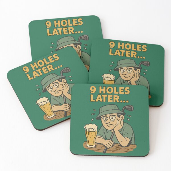 Item preview, : 9 Holes Later – Funny Golf Beer Joke designed and sold by I AM BRO.