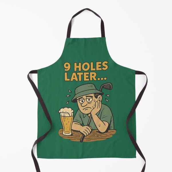 Item preview, : 9 Holes Later – Funny Golf Beer Joke designed and sold by I AM BRO.