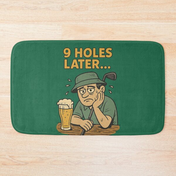 Item preview, : 9 Holes Later – Funny Golf Beer Joke designed and sold by I AM BRO.