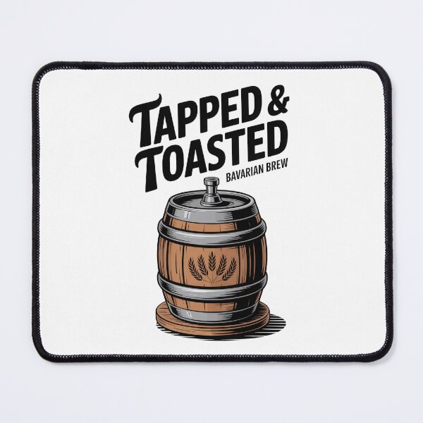 Item preview, Tapped & Toasted: Bavarian Brew - Vintage Beer Barrel Design designed and sold by C-Kav.