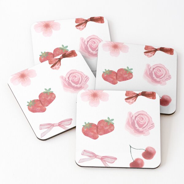 Item preview, pink red coquette stickersheet designed and sold by Luxette.