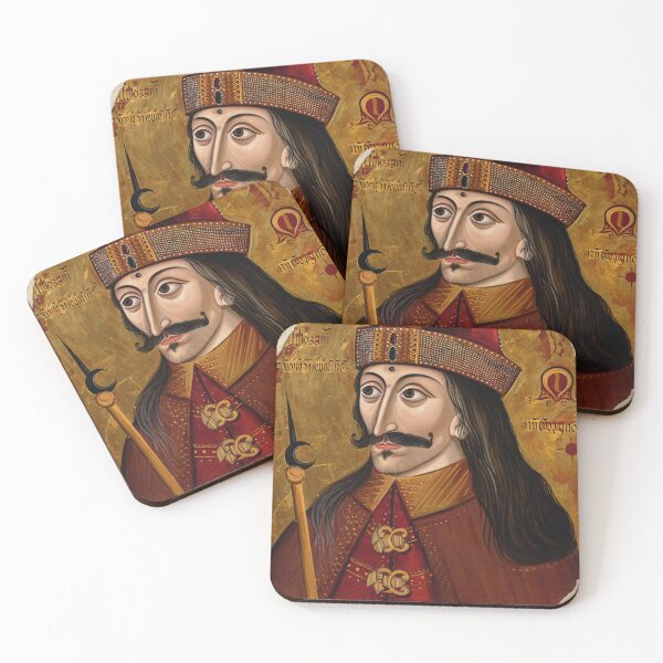 Item preview,  Portrait of Vlad Tepes Dracula the Impaler of Walacchia vintage Romanian art designed and sold by Vintage Designs +.